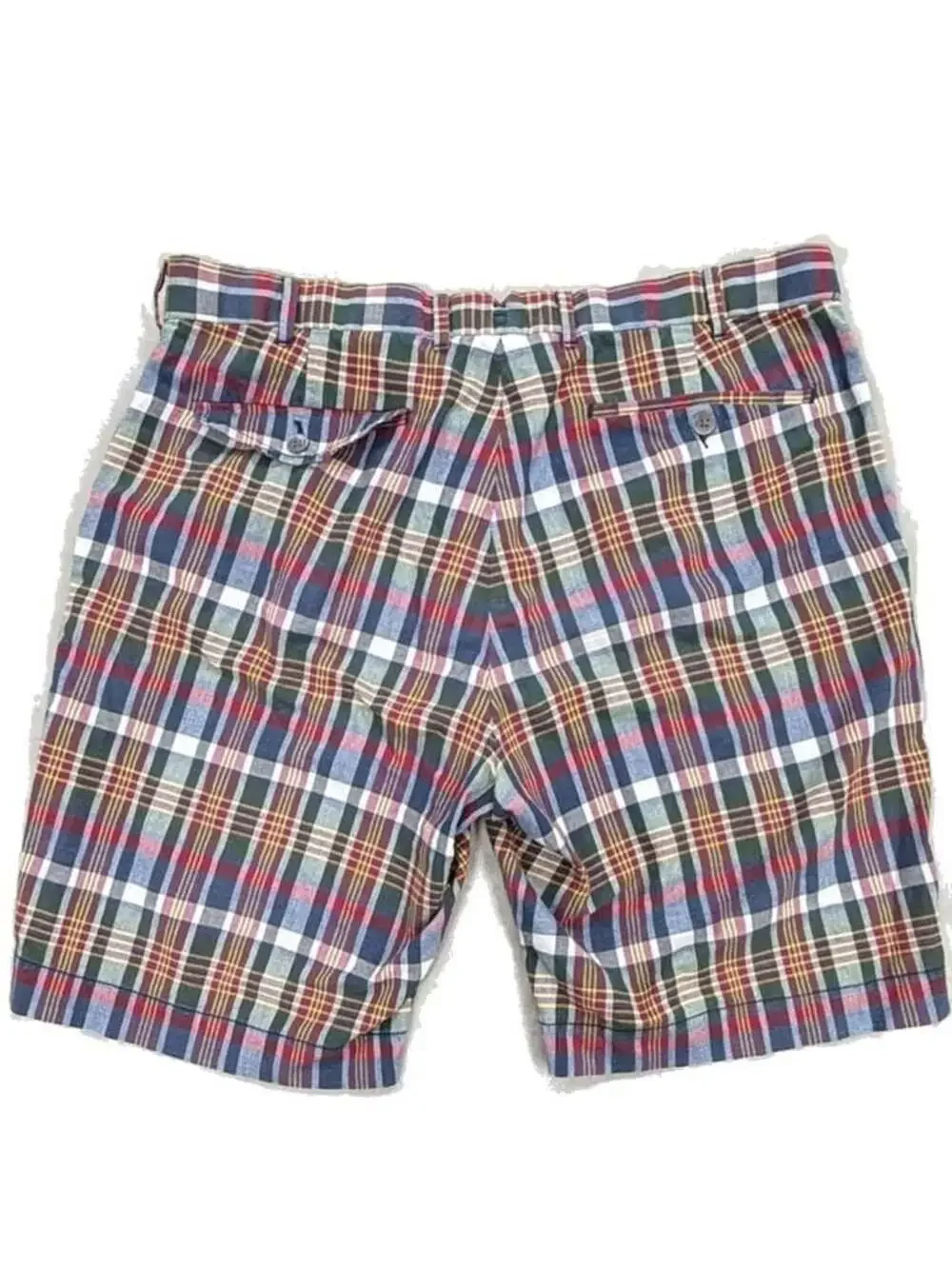 Polo Ralph Lauren Authentic India Madras Plaid Cotton Flat Front Shorts